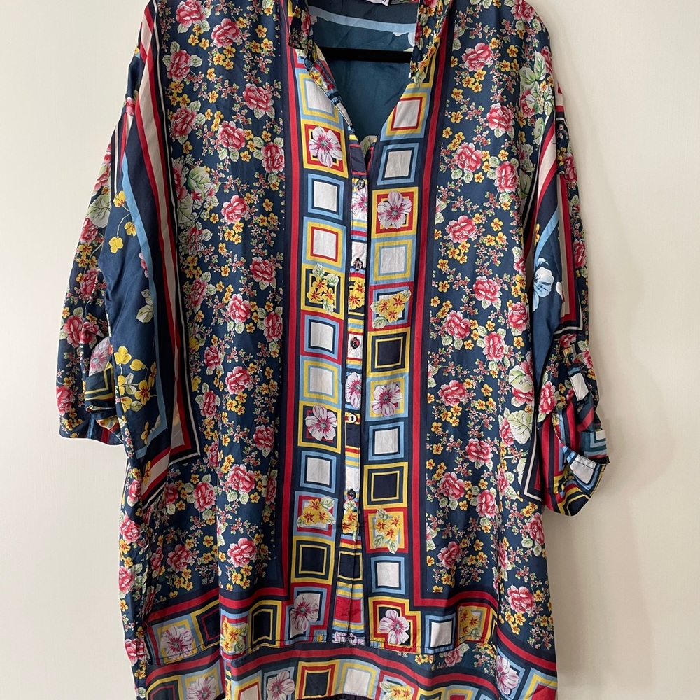 Johnny Was silk blouse